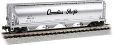 Bachmann 4-Bay Cylindrical Grain Hopper Canadian Pacific 386538 - N Scale