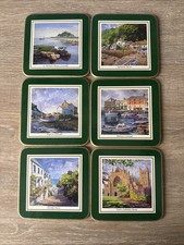 Cloverleaf Coasters South West Cornwall Devon Scenes Set Of 6 Boxed 