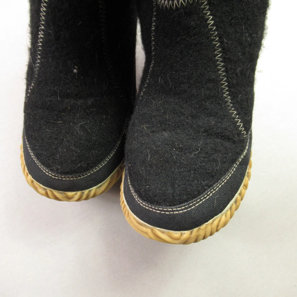 Sorel Tofino II Waterproof Winter Snow Boots  Womens Size 9 Black Fur - Image 2 of 4