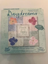 Daydreams Petite Under Glass Friends are  Family Counted Cross Stitch Kit 5x5"