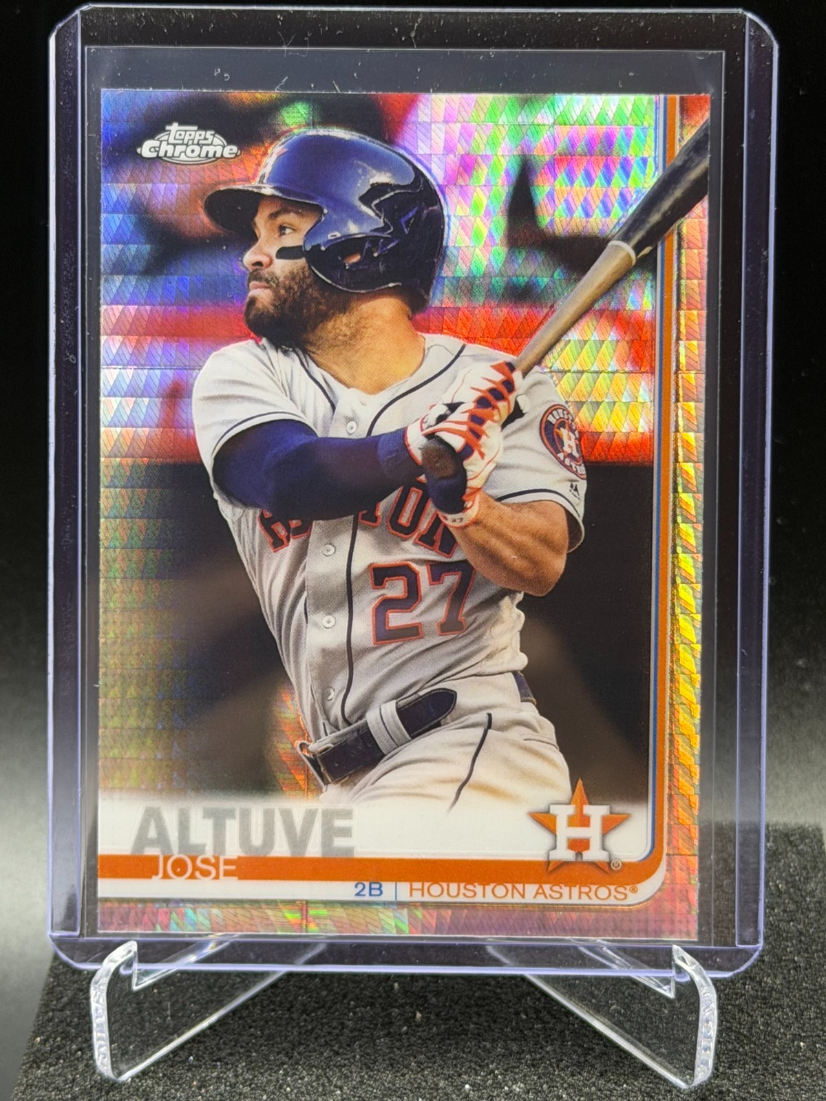 Jose Altuve 2019 Topps Chrome Prism Refractor #20 - Houston Astros
