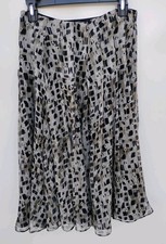 JONES NEW YORK Gray Black Women's Silk Skirt 4