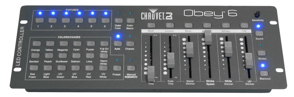 Chauvet DJ OBEY 6 Compact Universal Dmx-512 Controller Control Six Fixtures - Image 2 of 3