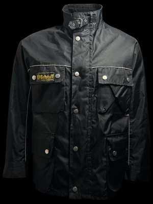 Belstaff men's casual jacket motorcycle jacket black size L