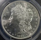 1881-S $1 Morgan Silver Dollar S Mint NGC MS63 - Solid Cartwheel Luster
