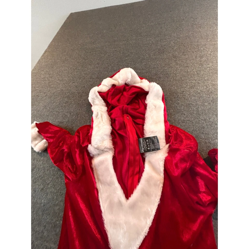 Leg Avenue Mrs. Claus Costume Hooded Dress Adult Christmas Holiday Cosplay - Image 4 of 4