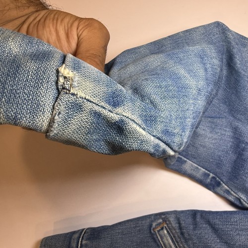 Vintage 70s Wrangler Denim Blanket Lined Trucker Jeansjacke Cowboy USA - LESEN - Bild 15 von 18