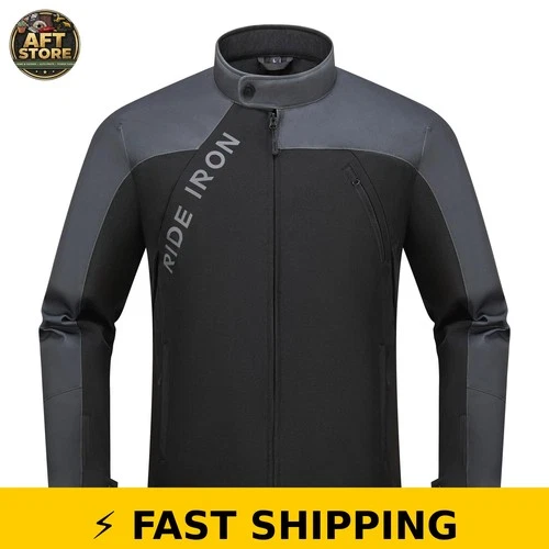 RIDEIRON Motorcycle Jacket for Men - All Season with CE2 Armor - product listing photo