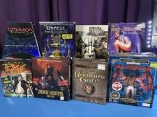 Unreal Tournament +7 Big Box PC Games Duke Nukem Omikron Baldurs Gate Kiss +More
