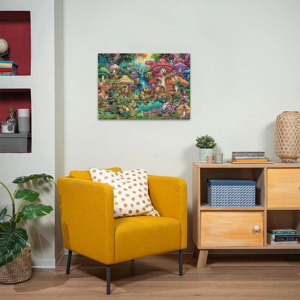 Merry Mushroom Village Puzzle 1000 Piece Ravensburger Jigsaw Puzzle - Image 4 of 4