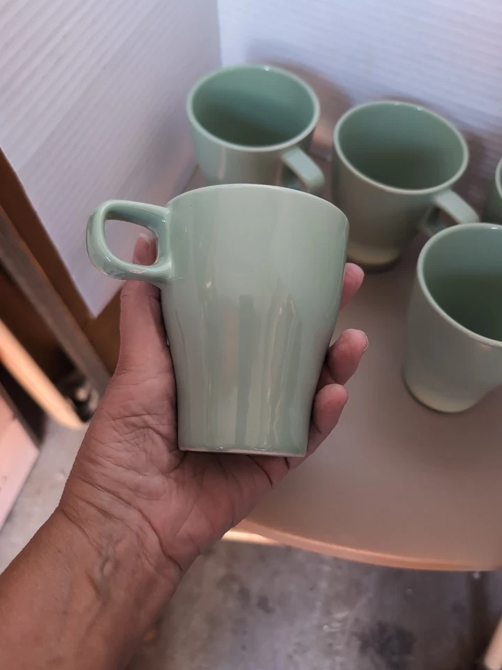 Lot of (3) Green Ikea Cups/Mugs Read description - Image 3 of 4