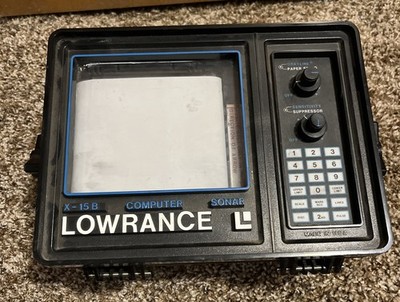 Lowrance X-15B Computer Sonar Graph Recorder Depth/Fish Finder ^ Vintage - Parts