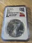 2021 Silver Eagle S$1 Eagle Landing T-2 NGC MS 70 - USA Coin Hand Signed Don E