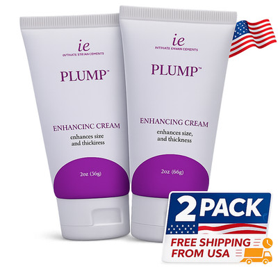 2 Pack PLUMP Intimate Enhancing Cream 2oz (56g) Tube Fast Free Shipping USA