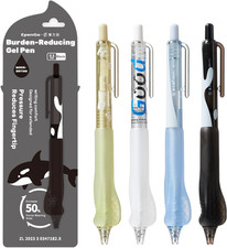 Smooth Writing Pens - Fine Point 0.5mm Black Ink Gel Pen, Retractable Click Desi