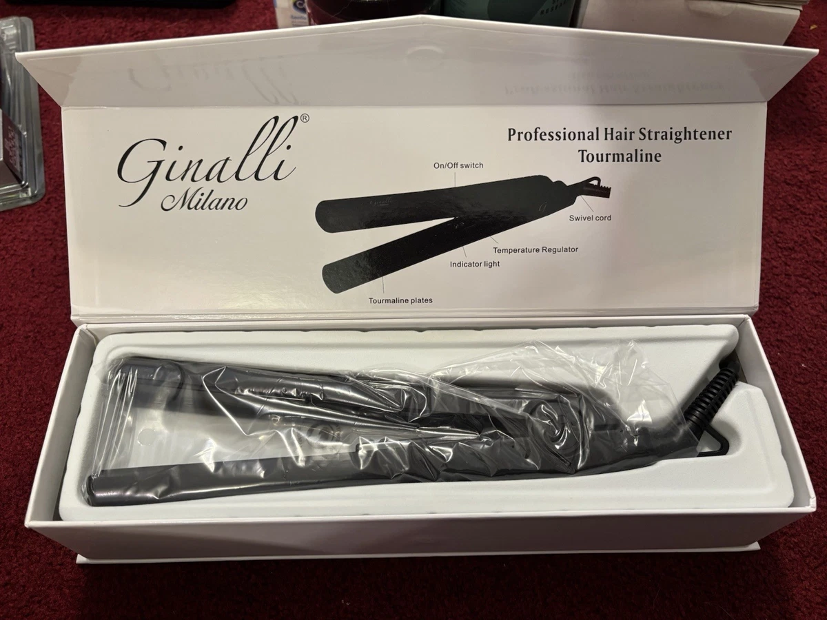 Ginalli Milano Tourmaline Proffessional  Hair Straightener In Tiffany Tourmaline Flat Iron (Black/Pink) - Ginalli main image 3