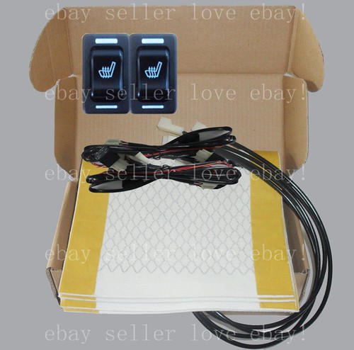 Rectangle rocker switch seat heater,2 seat heated seat kit,life time warranty,UK
