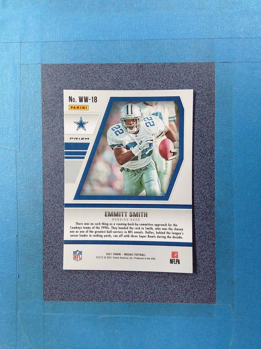 2021 Mosaic EMMITT SMITH #WW-18 Will To Win Green Prizm