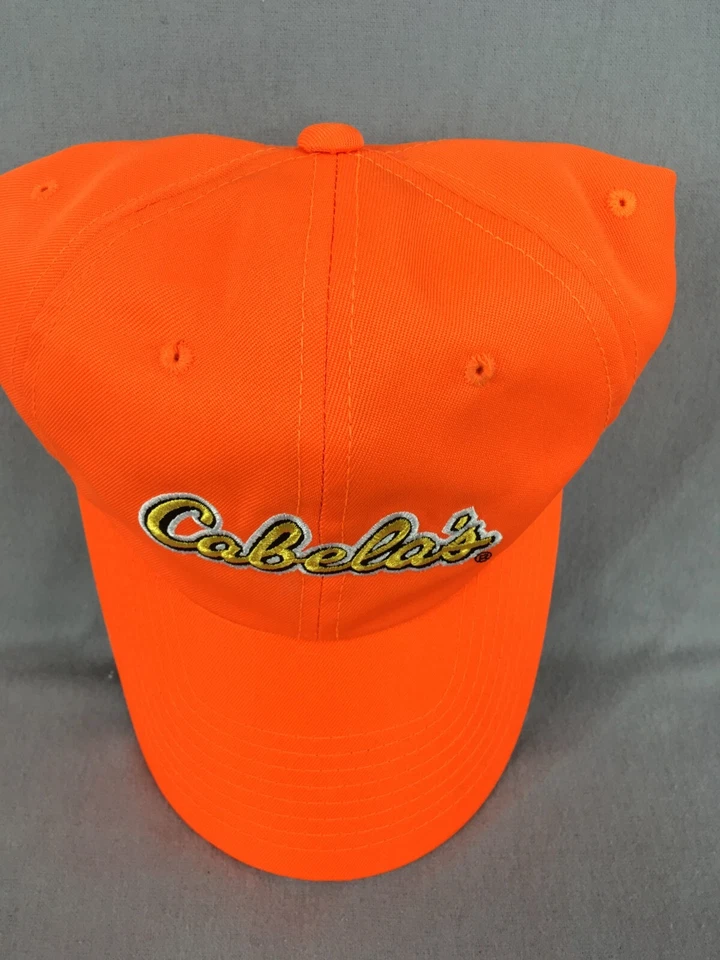 Cabela's Gorra de Béisbol Sombrero Naranja Florente Ajustable Caza Foto 3 de 4
