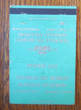 THOMAS DE MARCO SUNOCO GAS STATION MATCHBOOK COVER: BENNINGTON, VT MATCHCOVER -B