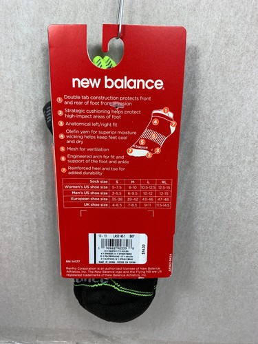 NEW BALANCE REFLECTIVE STRATEGIC CUSHIONING DOUBLE TAB SIZE LARGE MEN / WOMEN - Picture 10 of 10