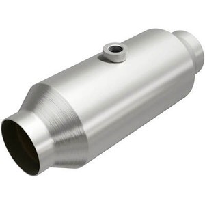 Magnaflow 54055 High-Flow Catalytic Converter Round 2.25/" In//Out w// O2 Port