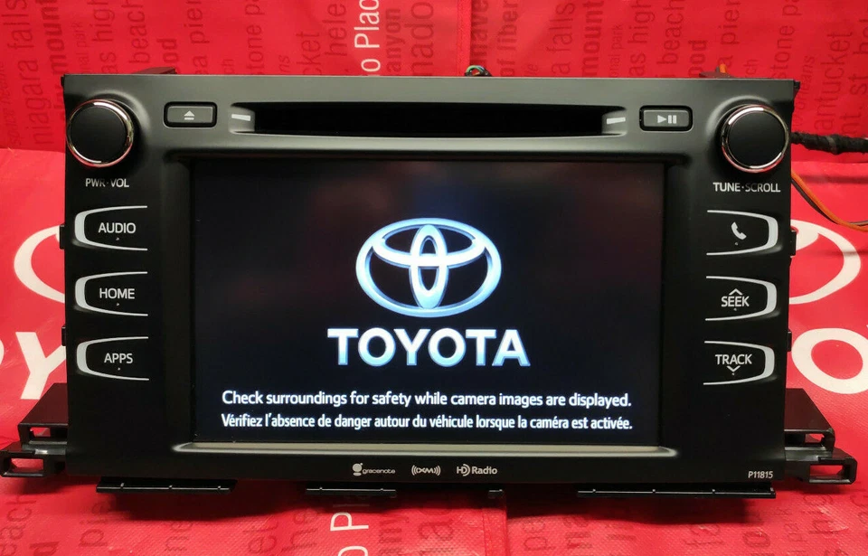14-19 TOYOTA Highlander Entune PLUS TOUCHSCREEN digitizer GLASS APPS RADIO 8"  - Image 4 of 4
