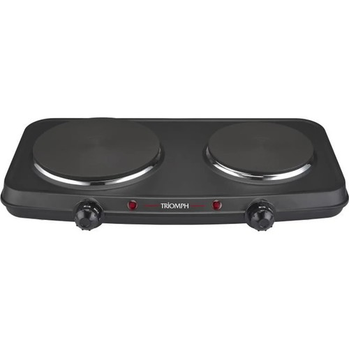 Réchaud Plaque de Cuisson Électrique Posable avec 2 foyers - 180 mm & 150 mm - Photo 2/3