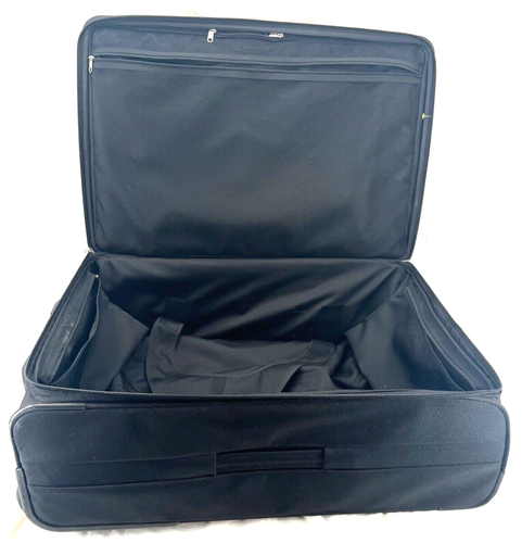 Hugo Boss Black Ballistic Nylon Travel Handle Wheel Suitcase Luggage Bag - Picture 6 of 8