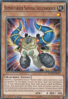 YU-GI-OH Superstarker Samurai Seelenhörner Common DOCS-DE007