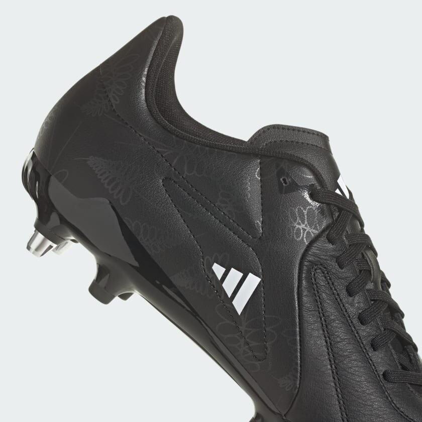 adidas RS15 Elite Mens Leather Rugby Boots Soft Ground Black eBay