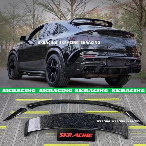 For Benz 20-23 GLE53 GLE63 Forged Carbon Fiber Rear Trunk Wing +Roof Spoiler - Picture 2 of 23