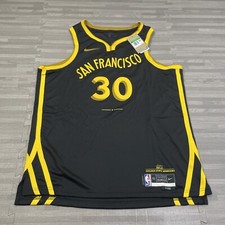NBA Golden State Warriors Steph Curry City Ed. Swingman Jersey 52 XL Black $120