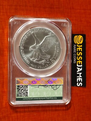 2024 $1 AMERICAN SILVER EAGLE CAC MS70 PAUL NUGGET HAND SIGNED