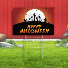 Happy Halloween Spooky Yard Signs