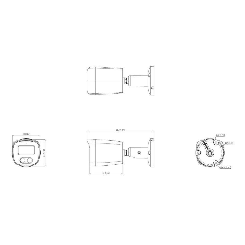 Lorwen AHD telecamera bullet BA14AN58N 5 MPX 8 Analogica XVR DVR cvbs cvi TVI - Immagine 4 di 4