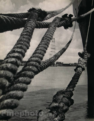 Kollar Rop 1935 Vintage NAUTICAL BOAT SHIP Rope France Photo Gravure FRANCOIS ...
