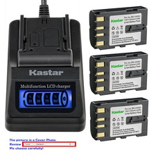 Kastar Battery LCD Quick Charger for BNV408  JVC GR-D32 GR-D32USGR-D33 GR-D33US