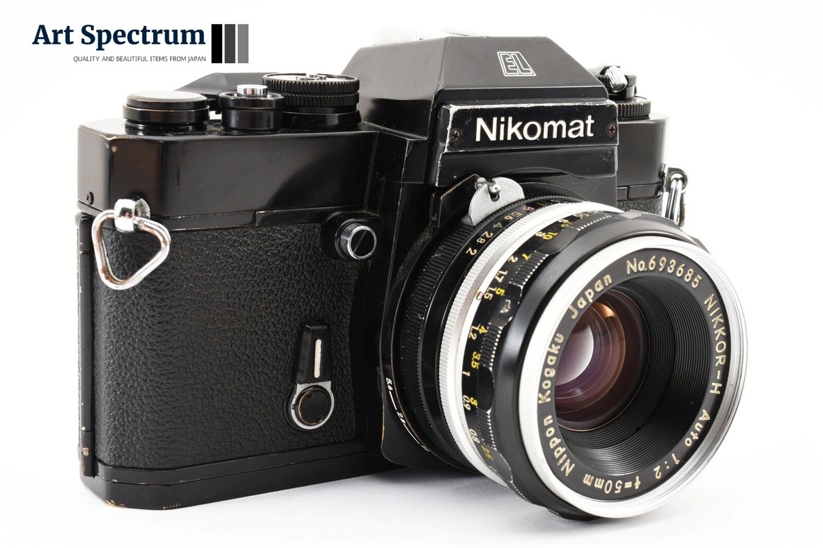 Nikomat EL 本体 Nikkor-H.C Auto 50mm f2 N Mint] Nikon Nikomat EL Black + Nikkor-H Auto 50mm f2 Standard