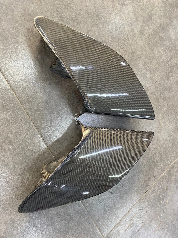 Cubiertas de admisión de ventilación de aire para guardabarros lateral de fibra de carbono Spider para Ferrari 488 GTB Foto 4 de 4