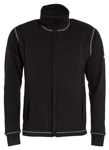 Tranemo 6330 Neste Merino TX Sweatshirt Jacket Flame retardant Men Black XL