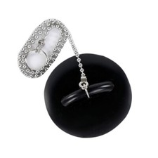 Rubber Tub Stopper Rubber Sink Sewer Drain Plug with Ball Chain Easy to Use