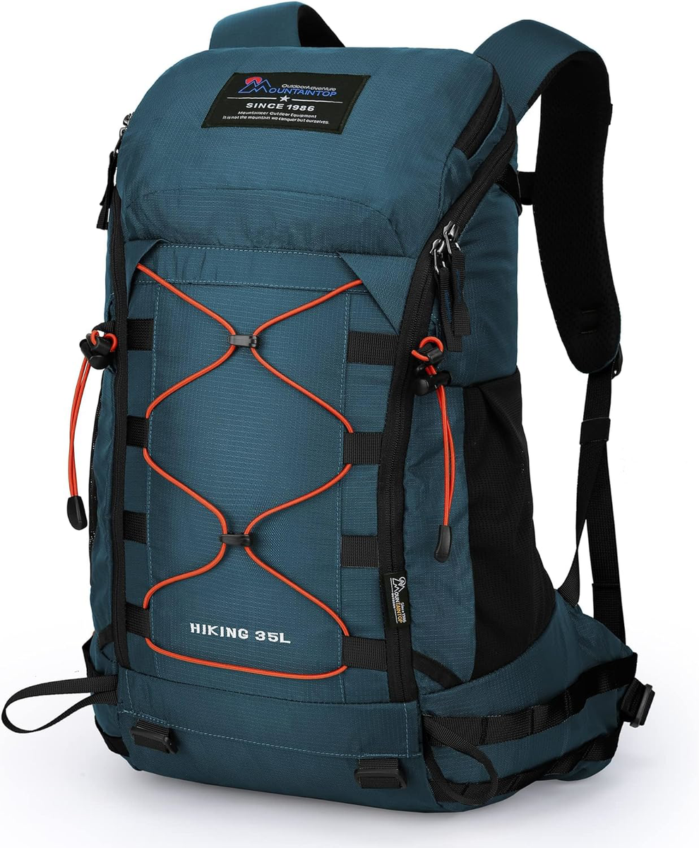 MOUNTAINTOP 35L Unisex Hiking Backpacks Lightweight Trekking