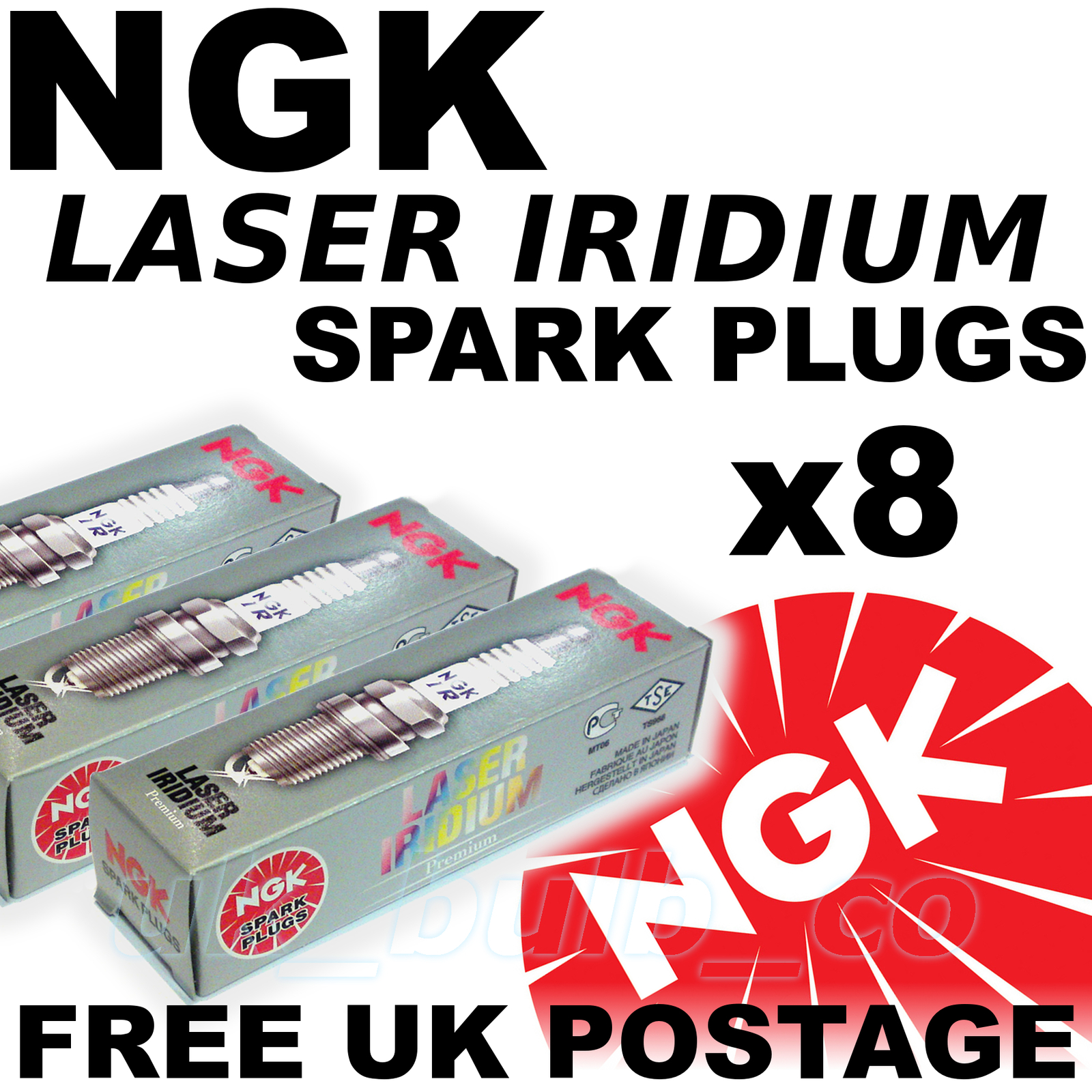 8x NGK Laser Iridium SPARK PLUGS HONDA CIVIC 1.4 lt DSI IMA Hybrid 06  #4458