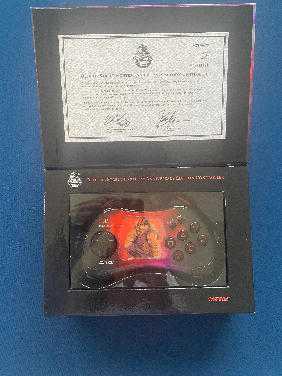 Official Street Fighter 15th Anniversary Edition Controller Akuma Original PS