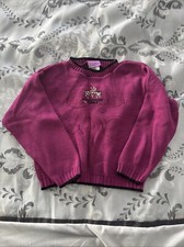 Powerpuff Girls Sweater Girls 6/6X Purple Crew Neck Cartoon Network TV Show