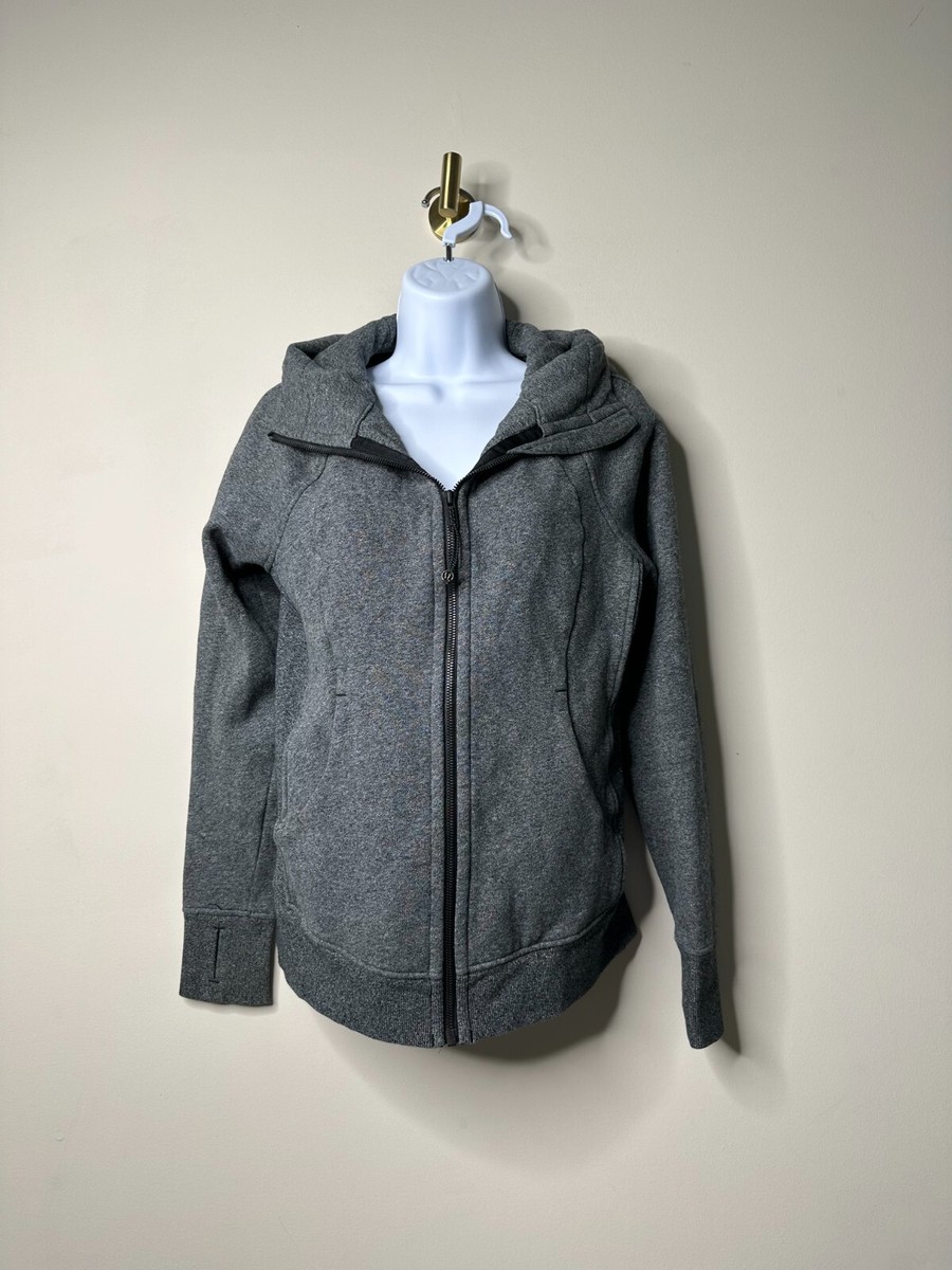 Lululemon Scuba Full-Zip Hoodie Grey Women's 6 | eBay
