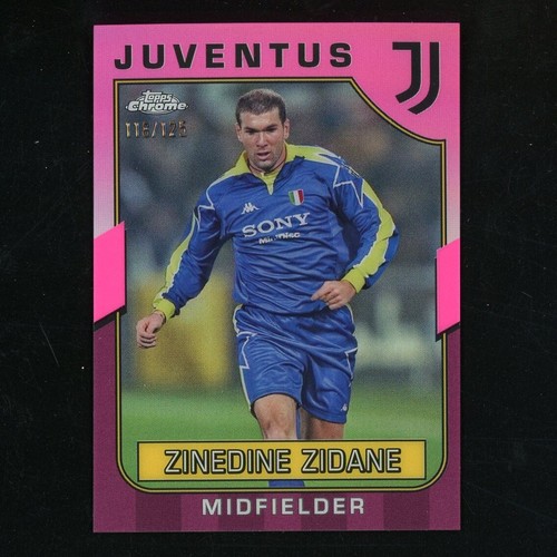 2023 Topps Chrome Zinedine Zidane Pink 118/125 Juventus 55091