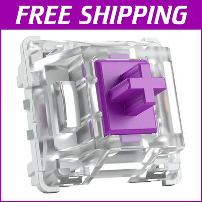 120 Kailh Pro Purple Mechanical Keyboard Switches: Hotswap for DIY Customization