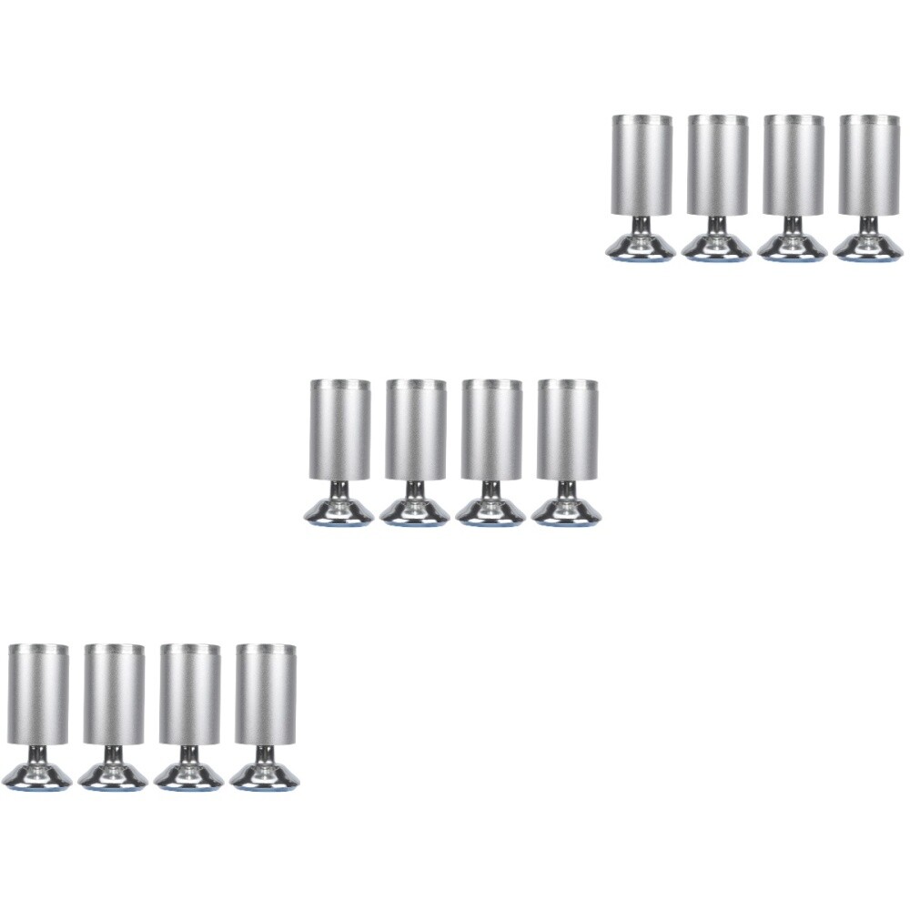 12 pcs Round Shape Legs Adjustable Furniture Legs Table Feet